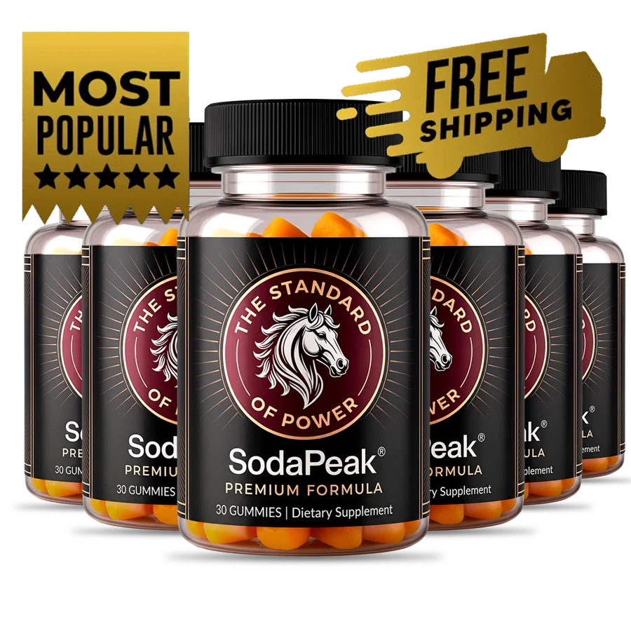 Six bottles of SodaPeak — most popular package