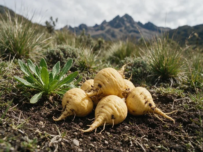 Fresh maca roots